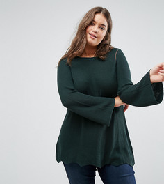 Джемпер с пышными рукавами Junarose - Зеленый