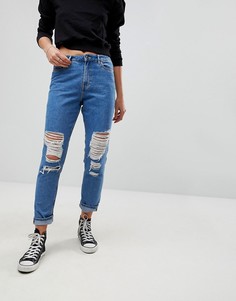 Рваные джинсы в винтажном стиле Only - Синий