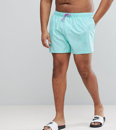 Бирюзовые короткие шорты для плавания ASOS PLUS - Синий