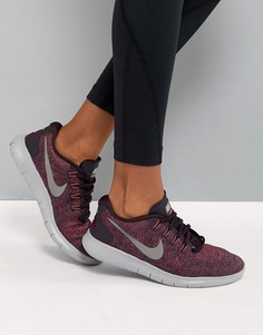 Бордовые кроссовки Nike Running Free Run - Фиолетовый