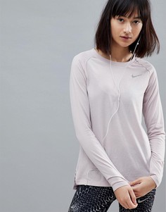 Лонгслив Nike Running Breathe Tailwind - Розовый