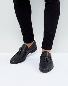 Черные лоферы из искусственной кожи с кисточками ASOS - Черный