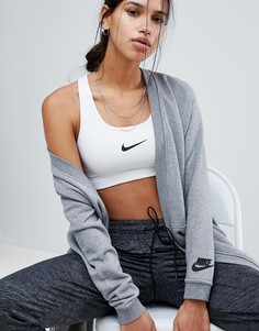 Серый длинный кардиган Nike - Серый