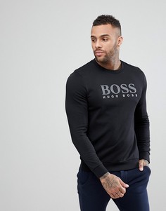 Свитшот с круглым вырезом и длинными рукавами BOSS By Hugo Boss - Черный