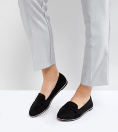 Туфли на плоской подошве для широкой стопы ASOS MEADOW - Черный