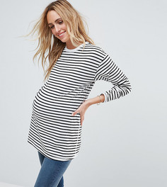 Свободный лонгслив в полоску ASOS MATERNITY - Мульти