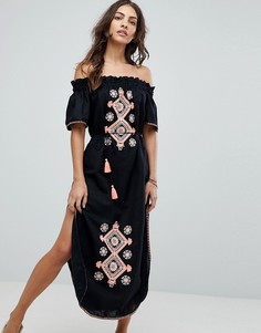 Пляжное платье с вышивкой Seafolly - Черный