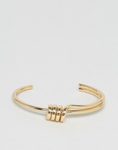 Золотистый браслет с узлом Nylon - Золотой