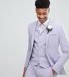 Сиреневый приталенный пиджак ASOS TALL Wedding - Фиолетовый