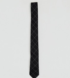 Узкий галстук в решетчатую клетку Noak - Черный