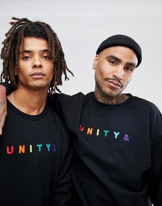 Оверсайз-свитшот с вышивкой ASOS X GLAAD - Черный