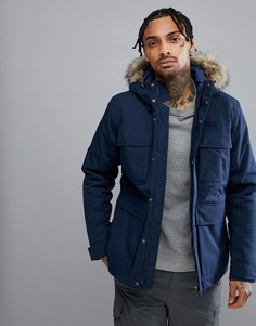 Темно-синяя парка Jack Wolfskin Point Barrow - Темно-синий