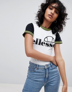 Боди с логотипом на груди и контрастными рукавами Ellesse - Мульти