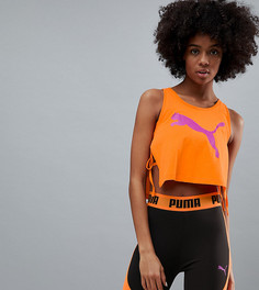 Оранжевая майка с завязкой Puma эксклюзивно для Asos - Оранжевый