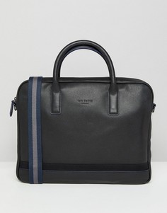 Кожаная сумка для ноутбука Ted Baker - Черный