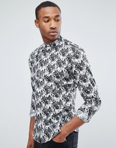 Приталенная рубашка с принтом Jack &amp; Jones Premium - Белый