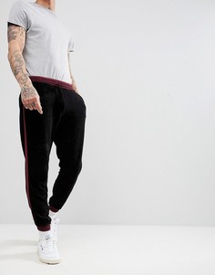 Джоггеры с бордовыми полосами ASOS - Мульти