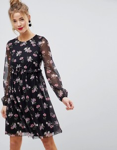 Приталенное платье с принтом ASOS - Мульти