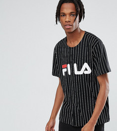 Черная бейсбольная футболка с логотипом Fila Black - Черный