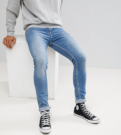 Выбеленные супероблегающие джинсы Noak - Синий