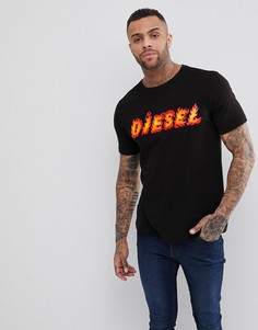 Футболка с логотипом Diesel T-JUST-SH - Черный