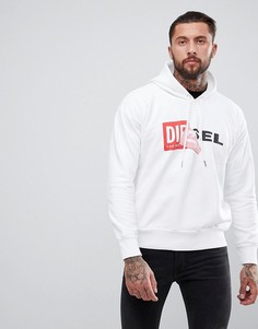 Худи с логотипом Diesel S-ALBY - Белый