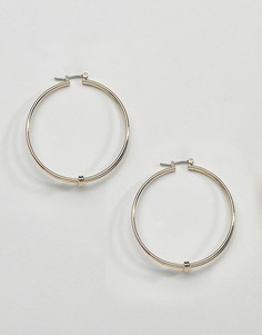 Серьги-кольца ограниченной серии с узелками - Золотой Asos