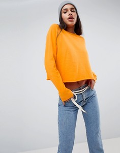 Свитшот с необработанным краем ASOS - Желтый