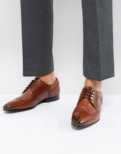 Светло-коричневые кожаные броги Ted Baker Ollivur - Рыжий