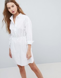 Хлопковое платье-рубашка мини ASOS - Белый