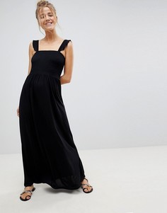 Сарафан макси со сборками ASOS - Черный