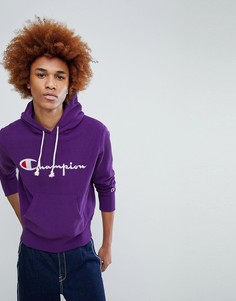 Фиолетовый худи с логотипом Champion - Фиолетовый