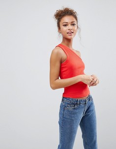 Топ на одно плечо Monki - Красный