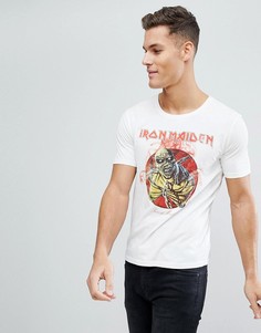 Футболка с принтом Iron Maiden Only &amp; Sons - Белый