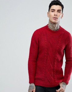Красный вязаный джемпер ASOS - Красный