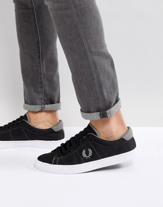 Черные нейлоновые кроссовки Fred Perry - Черный