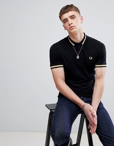 Черное поло с контрастной отделкой на воротнике Fred Perry REISSUES - Черный