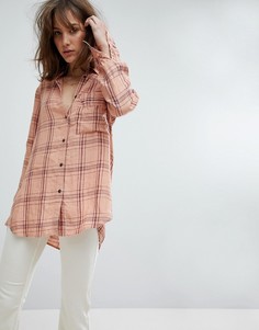 Рубашка на пуговицах Free People No Limits - Розовый