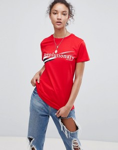 Футболка с принтом Revolutionary ASOS - Красный