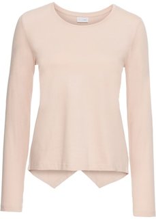 Футболка с запахом на спине (розовый) Bonprix