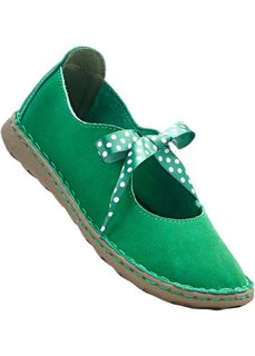 Туфли из кожи (зеленый) Bonprix