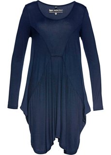 Удлиненная футболка (темно-синий) Bonprix