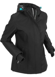 Куртка для активного отдыха на плюшевой подкладке (черный) Bonprix
