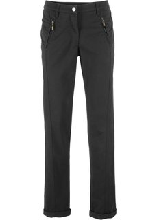 Эластичные брюки Chino (черный) Bonprix