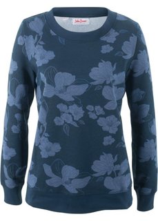Свитшот с рисунком и длинным рукавом (синий) Bonprix