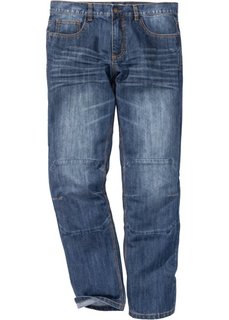 Джинсы Loose Fit Straight, cредний рост (N) (синий) Bonprix