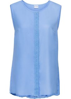 Блузка без рукавов (нежно-голубой) Bonprix