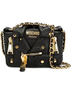 сумка через плечо в байкерском стиле Moschino