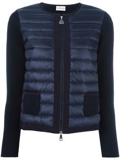 куртка-пуховик с трикотажными деталями Moncler
