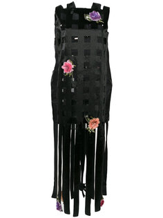 платье с отделкой флок  Christopher Kane
